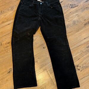 Levi's Black Corduroy Straight-Leg Women's Jeans